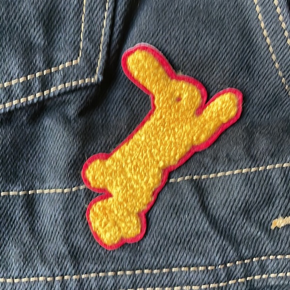 Levi's Lunar New Year black and gold Year of the Rabbit overalls Small - Picture 7 of 11